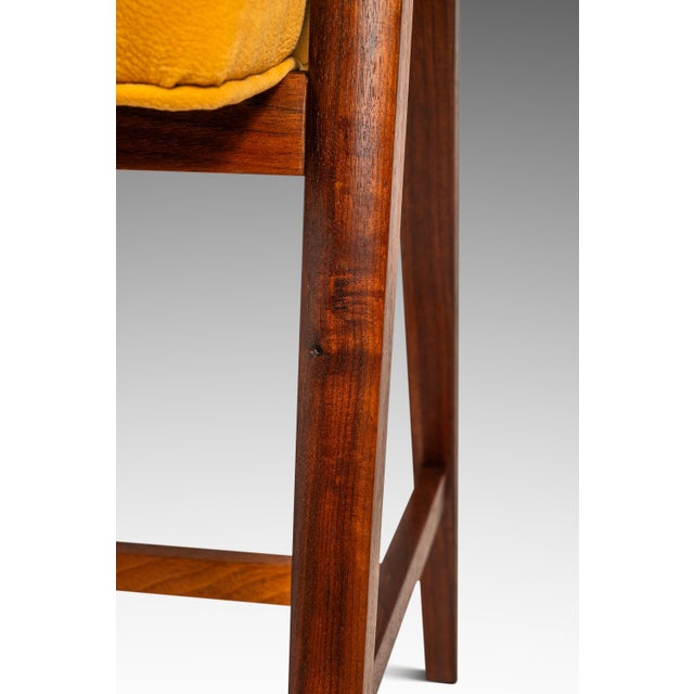 Original Piano Bench in Walnut & Velour for the Baldwin Acrosonic Spinet Piano by Manual Arts, Usa, C. 1960s For Sale - Image 17 of 18