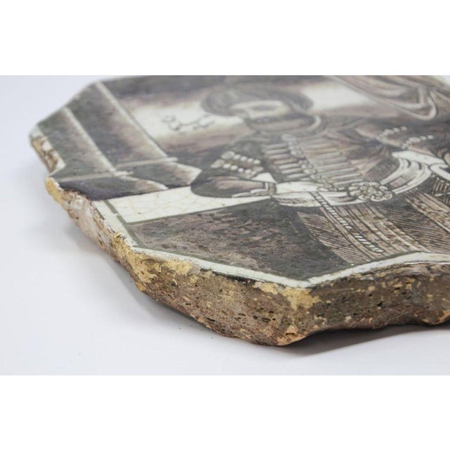 Antique Islamic Turkish Ottoman Ceramic Tile 1880 For Sale - Image 11 of 12