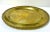 Brass Round Brass Display Tray With Engraved Flowers and Scalloped Rim For Sale - Image 8 of 8