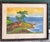 Contemporary Original Signed 1976 California Coastal Landscape Oil Painting, Monterey Peninsula Impressionist Seascape, Framed 27.5” X 22” For Sale - Image 3 of 11