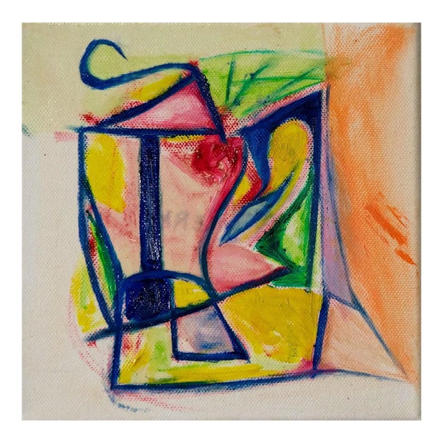 Giorgio Lo Fermo, Pink Shadow, 2020, Original Oil on Canvas For Sale