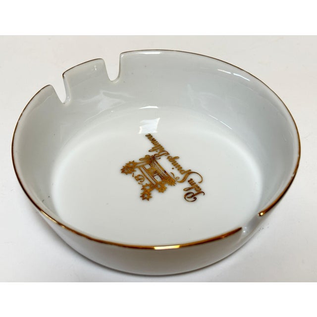 Ceramic Palm Springs Biltmore Hotel Ashtray, Porcelain With Gilt Trim, Circa 1960s For Sale - Image 7 of 10