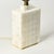 Unique vintage decorative table lamp in art deco style. Carved marble squares in a statement rectangular shape. Measures...