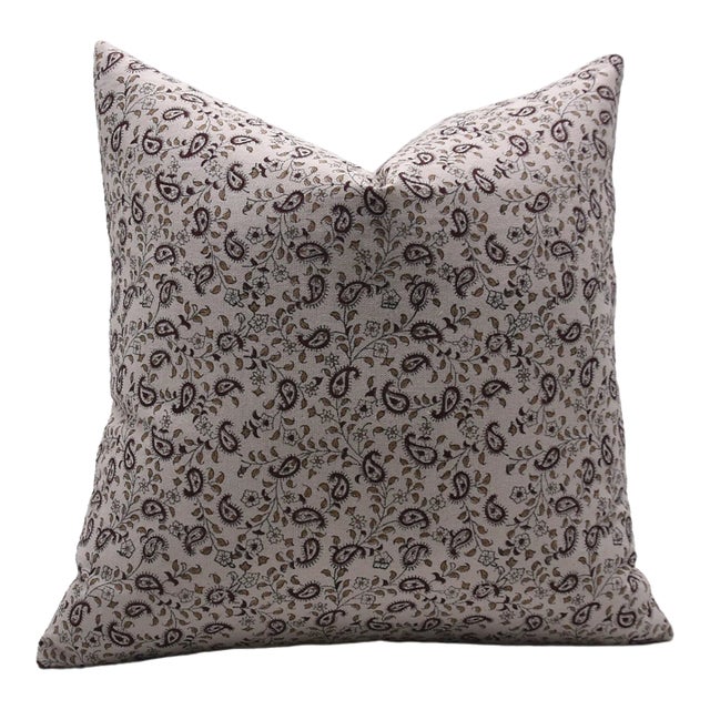 Fabdivine Decorative Block Print Cushion Cover 20x20 Inch Duck Canvas-Kari Jaal For Sale