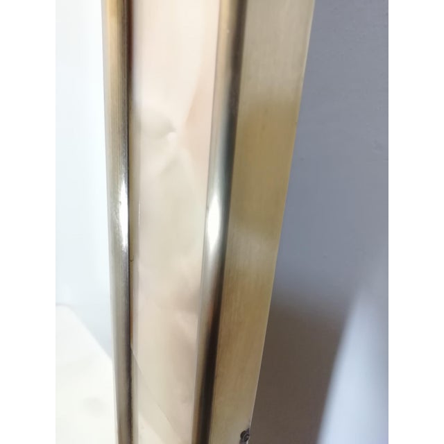 Vintage Mirror with Brass and Marble Frame, Italy, 1960s For Sale - Image 6 of 13
