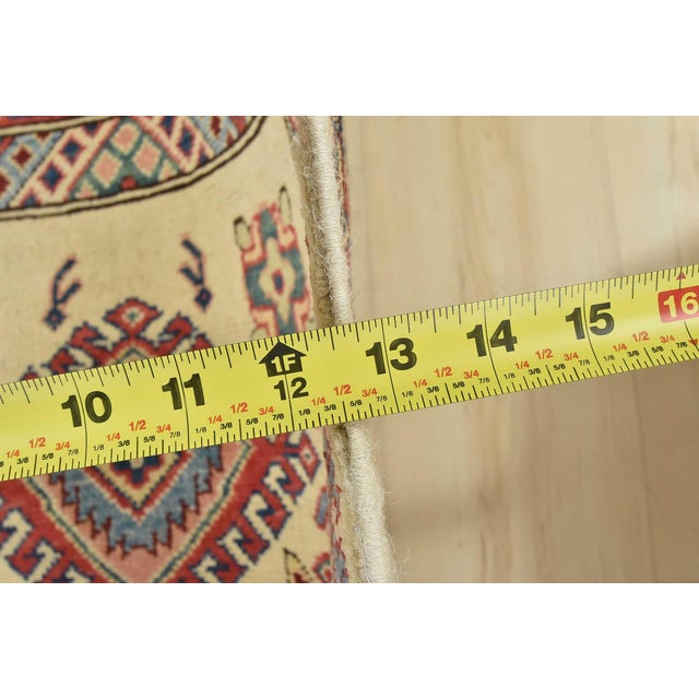 Kazak Runner 2’9” X 15′ Beige Wool Tribal Hand-Knotted Oriental Rug For Sale - Image 11 of 12