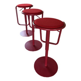 Crassevig “Otto” Height-Adjustable Bar Stools, Set of 3 — Mario Ferrarini, Italy, 2015 For Sale