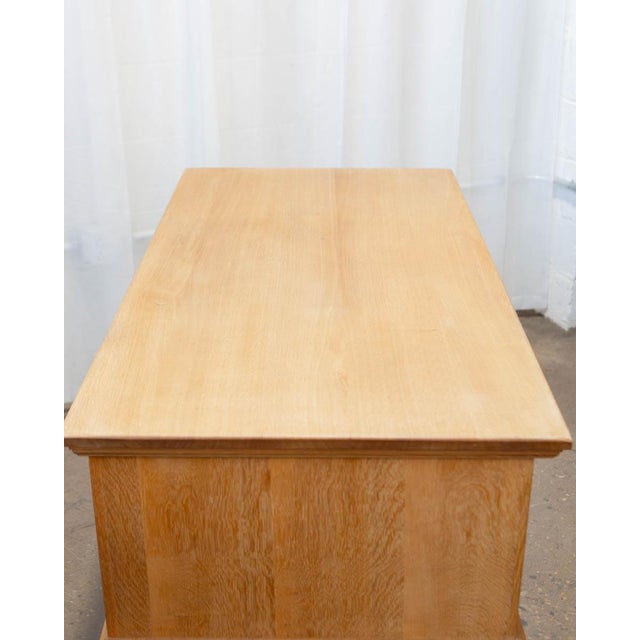 Mid-Century Modern Danish Oak Writing Desk Attributed to Henning Kjærnulf, C. 1970s For Sale - Image 3 of 15