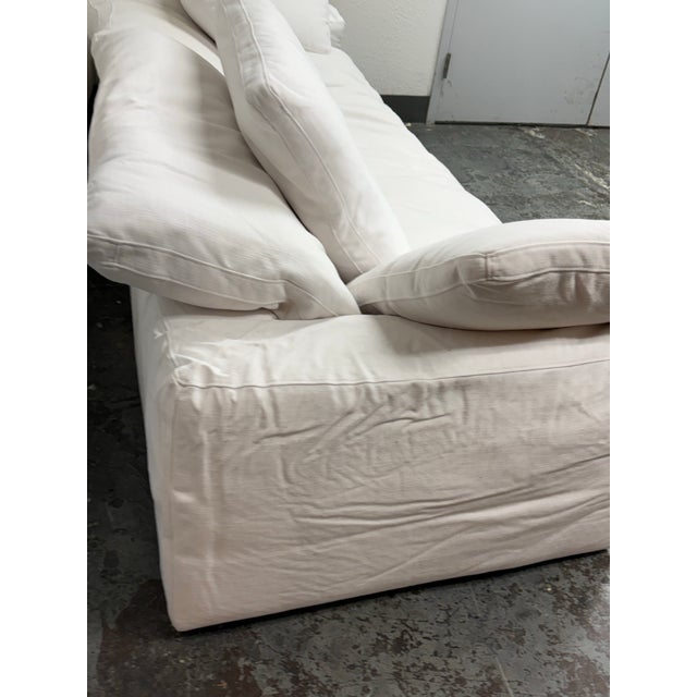 Textile Timothy Oulton for Restoration Hardware Cloud Slipcover Sofa For Sale - Image 7 of 12
