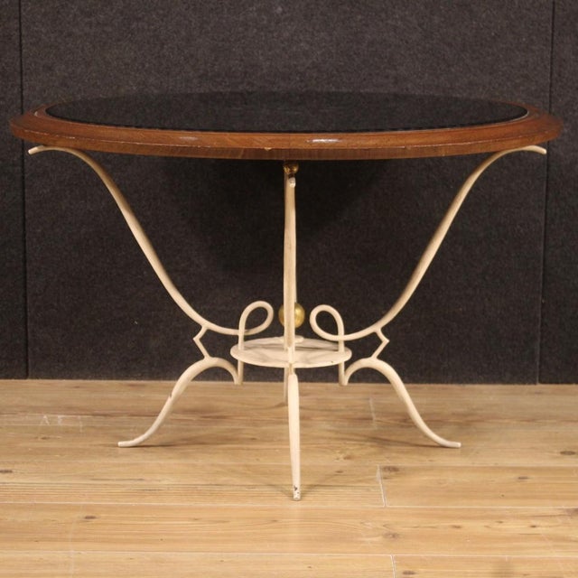 French Coffee Table in Painted Metal, 1960s For Sale - Image 3 of 13