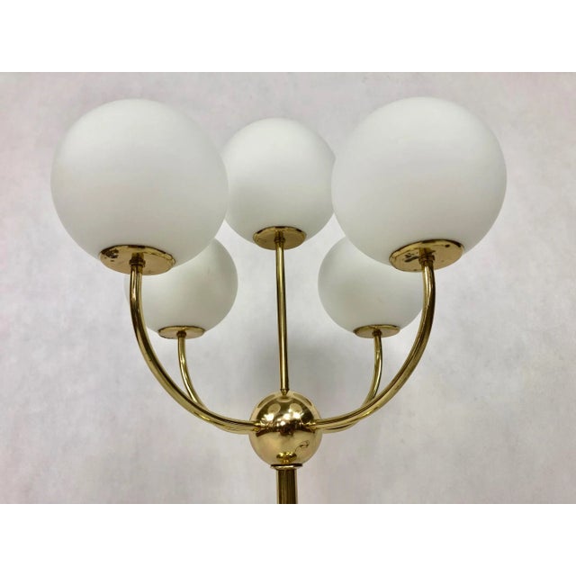 Gold Space Age Sputnik Table Lamp in Brass by Max Bill for Temde, 1960s For Sale - Image 8 of 9