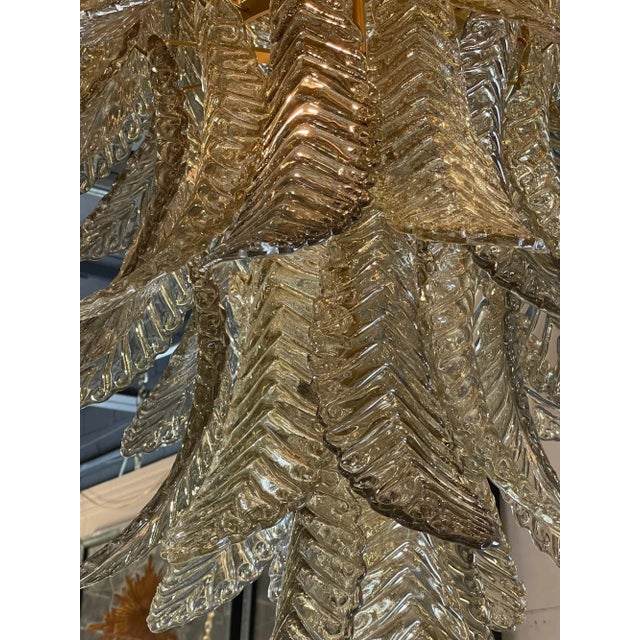 Not Yet Made - Made To Order Modern Waterfall Murano Glass Chandelier With "Fume " Colored Glass For Sale - Image 5 of 8