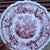 American A Antique Staffordshire Red Transfer Decorated “Temple” Plate, Circa 1830's For Sale - Image 3 of 10