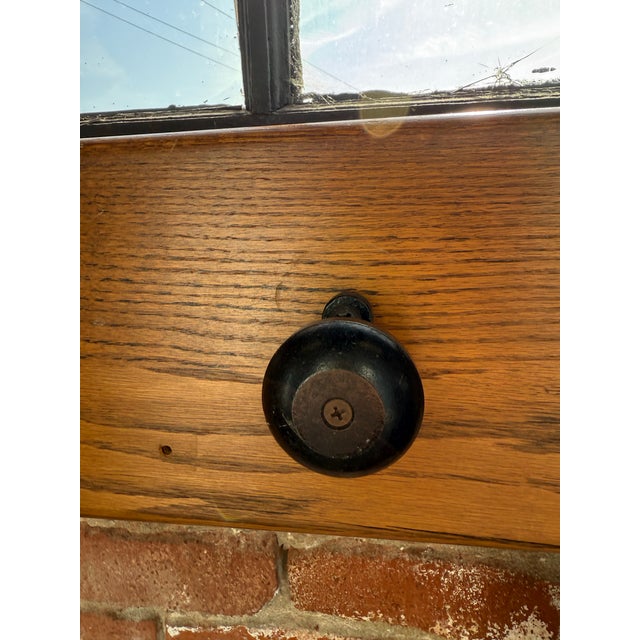 Rare Antique Hamilton Manufacturing Co. Drafting Desk With Matching File Cabinet For Sale - Image 11 of 12