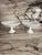 Gorgeous pair of vintage white milk glass pedestal footed fruit bowl or compote with an open lace, scalloped rim, made by...