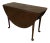 18th Century Queen Anne Oval Mahogany Drop Leaf Table For Sale