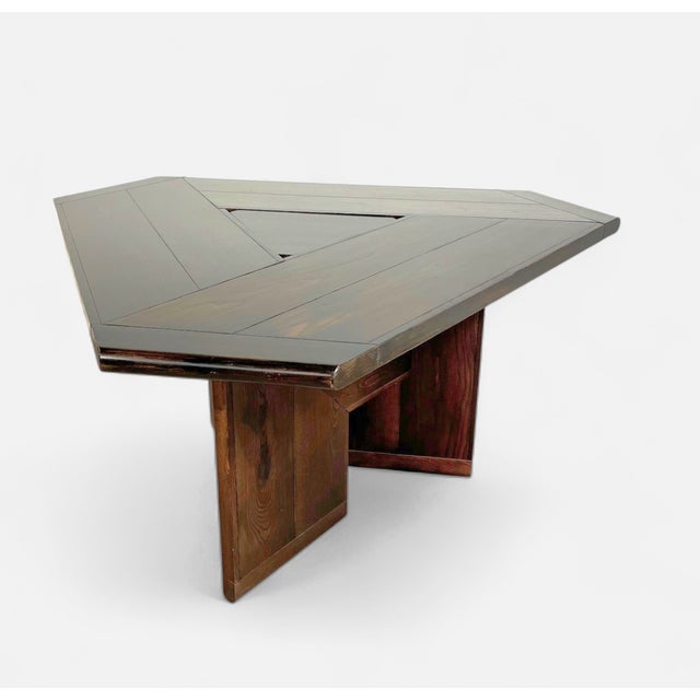 Brown Mid-Century Dining Table and Chairs by Silvio Coppola for Fratelli Montina, Italy, 1970s, Set of 4 For Sale - Image 8 of 15