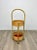 Bamboo & Rattan Round Service Side Bar Cart, Italy, 1960s For Sale - Image 3 of 18