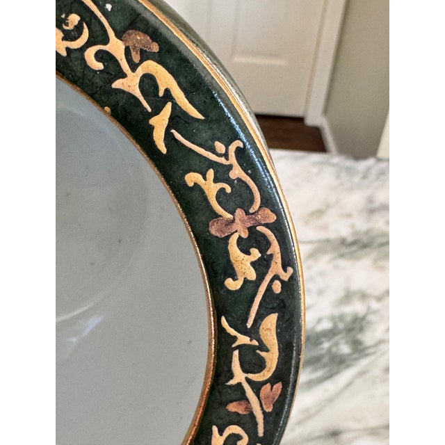 1990’s Andrea by Sadek Pineapple Motif Small Fish Bowl Planter For Sale - Image 9 of 14