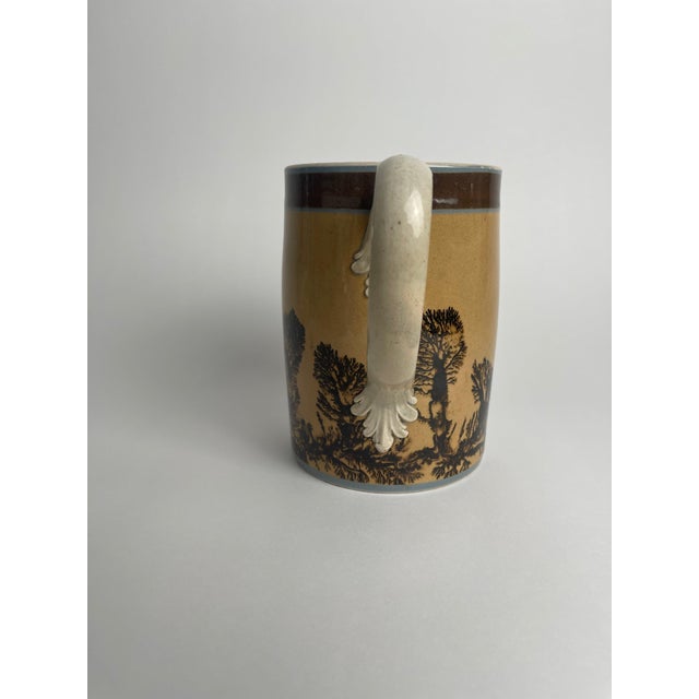 English 19th Century English Mocha Ware Seaweed Dendritic Mug For Sale - Image 3 of 6