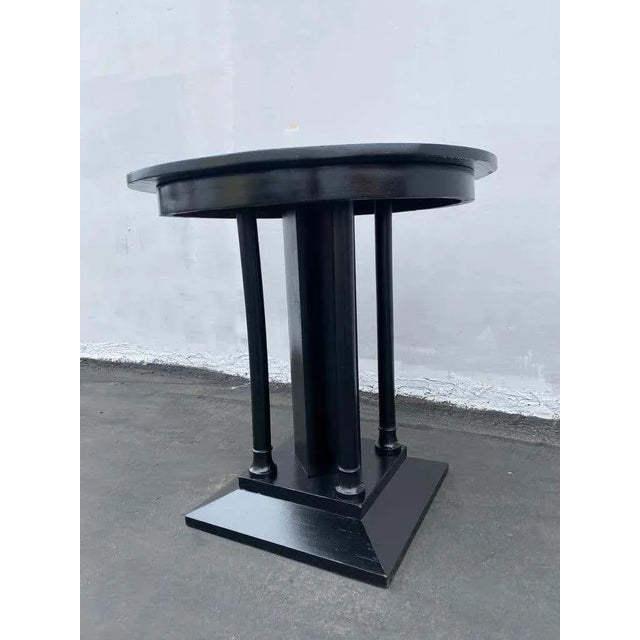 1930s French Art Deco Ebonized Side Table For Sale In Los Angeles - Image 6 of 11