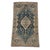 1920s Antique Qashqai Rug | Ivory Field With Blue Geometric Medallion | 3x5 For Sale - Image 5 of 6