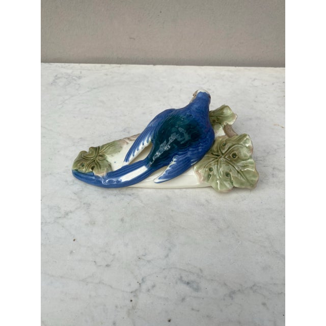 Porcelain Majolica Parrot Wall Pocket Circa 1920.