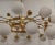 Murano Art Glass and Brass Midcentury Chandelier For Sale - Image 9 of 11