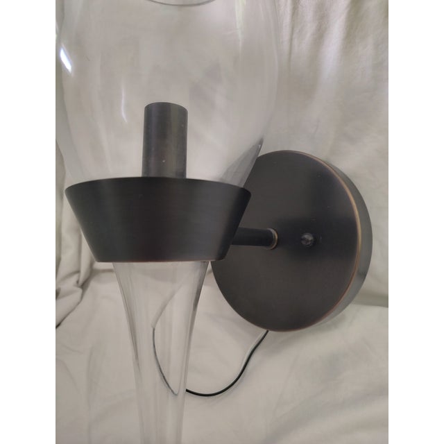 Furlana Wall Sconce, Oil Rubbed Bronze. Discontinued Currey Sconce. Retail $660. Damp Rated. Canopy 0.75 Deep x 5.375 Wall...