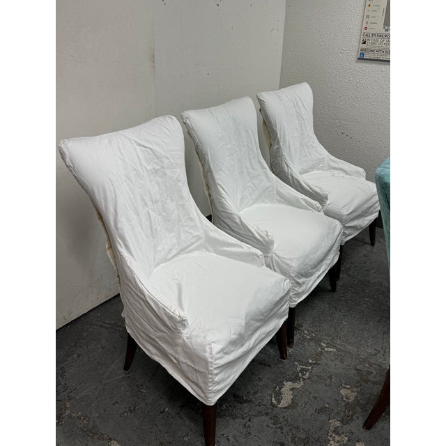 Bernhardt Art Deco Tufted Side Chairs, Set of Six For Sale - Image 9 of 12