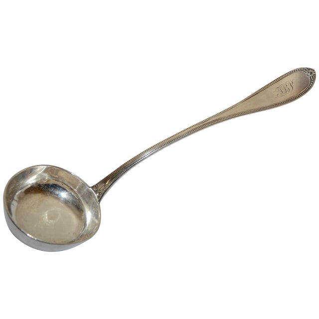 Mid 19th Century Hyde Goodrich Silver Ladle New Orleans For Sale