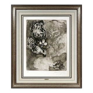 1950s Fables de la Fontaine: Les Deux Coqs (Cramer 22), Marc Chagall For Sale