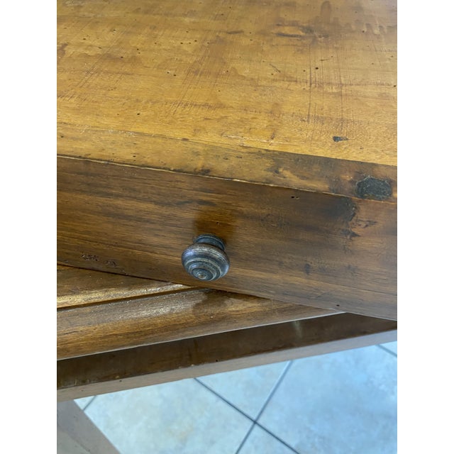 Vintage Desk in Oak with Large Drawer, 1950 For Sale - Image 10 of 18