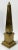 Hollywood Regency Vintage Large 20th Century Brass Obelisk For Sale - Image 3 of 6