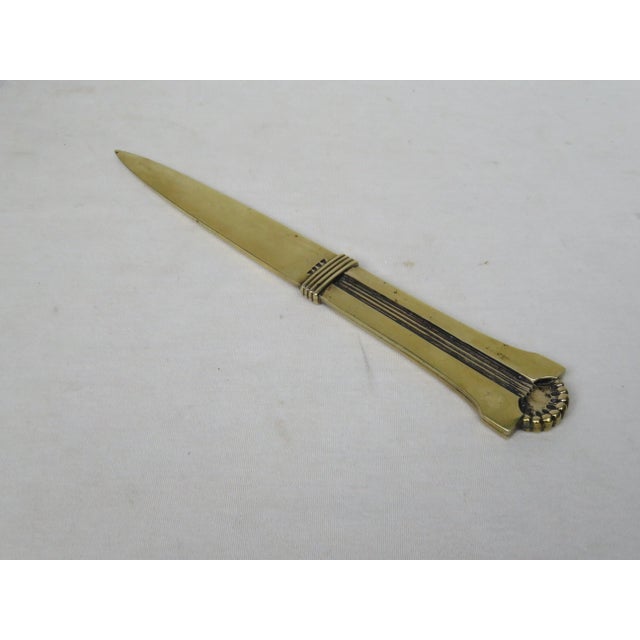 Antique Brass Letter Opener For Sale - Image 9 of 9