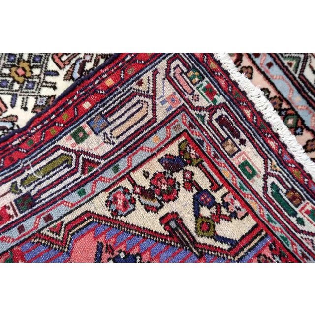 Persian 1940s Handmade Vintage Persian Malayer Rug 2.7' X 3.4' For Sale - Image 3 of 12