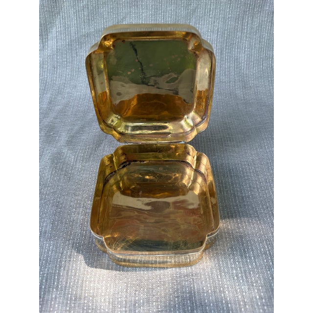 Vintage Polished Brass Lidded Box For Sale - Image 4 of 12