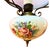 "A delightfully romantic French hanging lamp, combining the luminous beauty of pale blue opaline glass with a hand-...