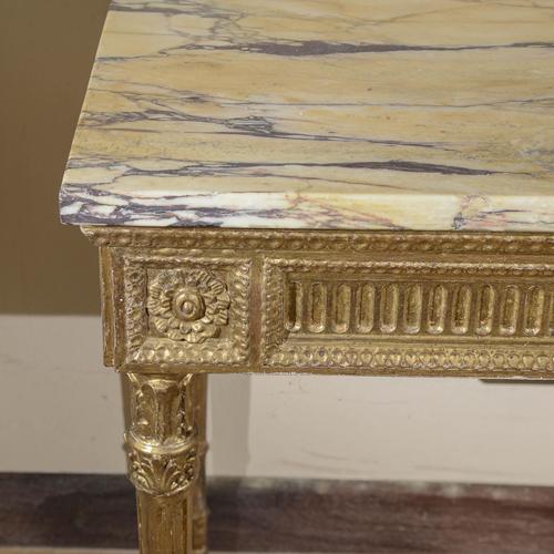 Console Table with Redone Marble Top For Sale - Image 5 of 8