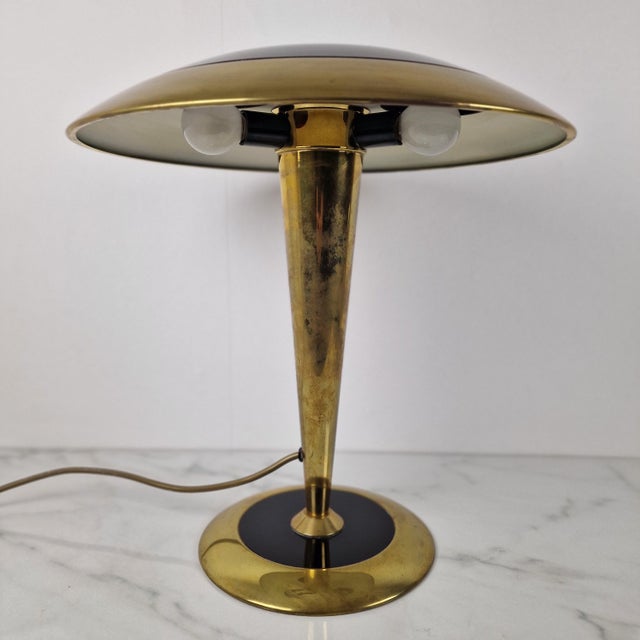Metal Vintage Table Lamp by Oscar Torlasco for Ecoluce, Italy, 1970s For Sale - Image 7 of 16
