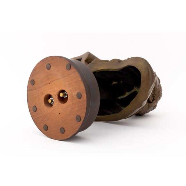 Jay Hall Carpenter Male Figure Bronze Bust, 1993 For Sale - Image 9 of 9