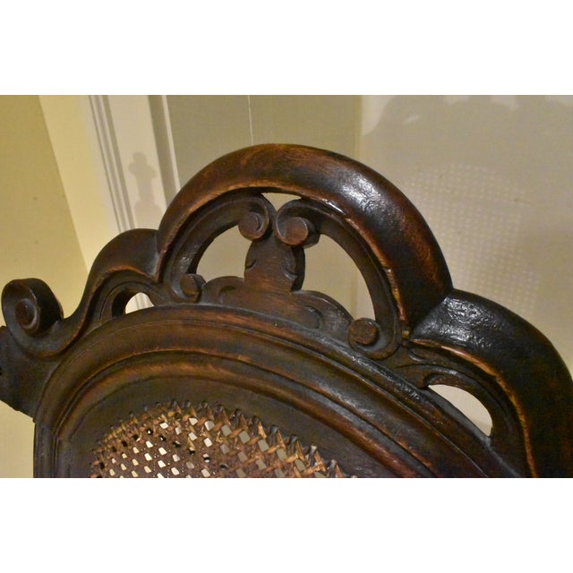18th Century 18th Century English Baroque Caned Seat Day Bed For Sale - Image 5 of 8