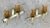 1960s Mid-20th-Century Iron and Colored Glass Wall Lights, 1960s, Set of 3 For Sale - Image 5 of 18