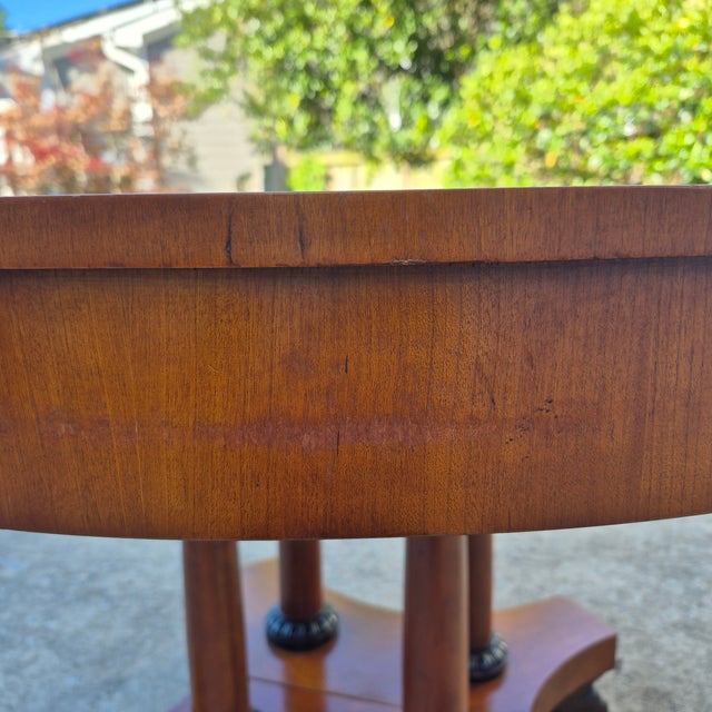 1992 Baker Furniture Palladian Oval Extension Dining Table French Empire Biedermeier Neoclassical For Sale - Image 11 of 18