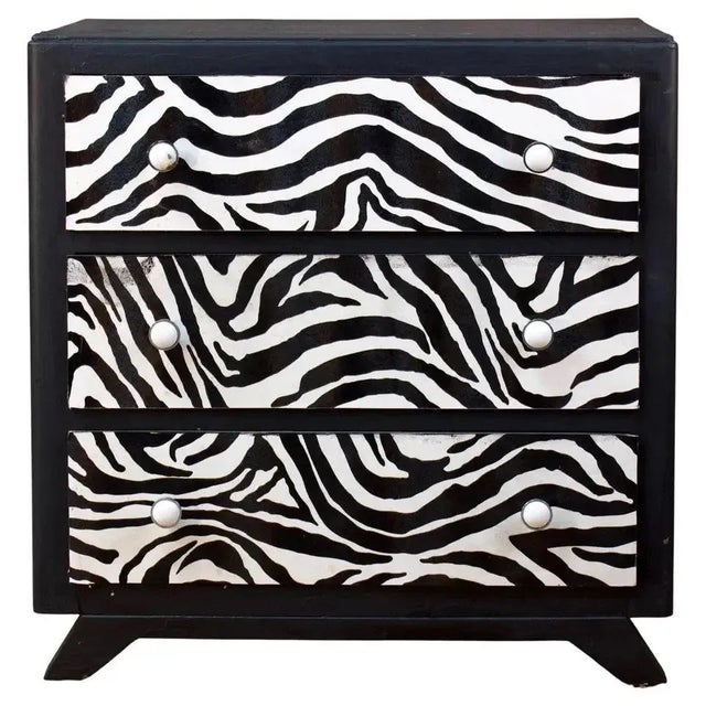 20th Century Dresser with Zebra Tapestry For Sale - Image 9 of 9