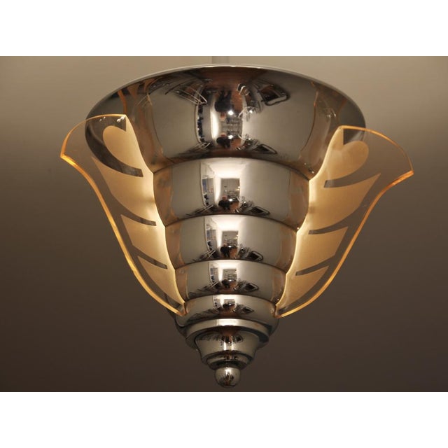 Art Deco Pendant Lamp by Henri Petitot for Maison Petitot, 1930s For Sale - Image 10 of 12