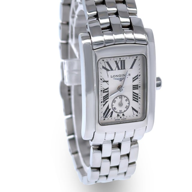 Contemporary Longines DolceVita Stainless Steel Quartz Watch l5.155.4 For Sale - Image 3 of 5