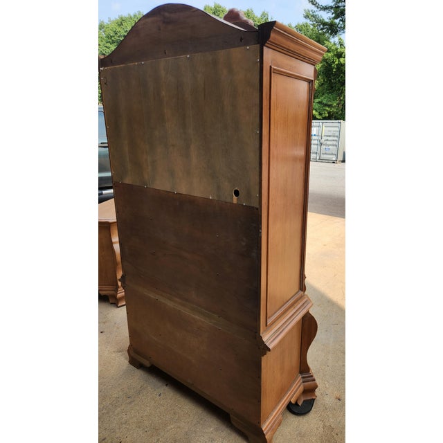 Wood Tuscan Style Clothing Armoire From Century Furniture For Sale - Image 7 of 13