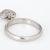 Metal Tiffany & Co Heart Diamond Charm Ring Estate Platinum Tag Sz 5.75 Jewellery For Sale - Image 7 of 7