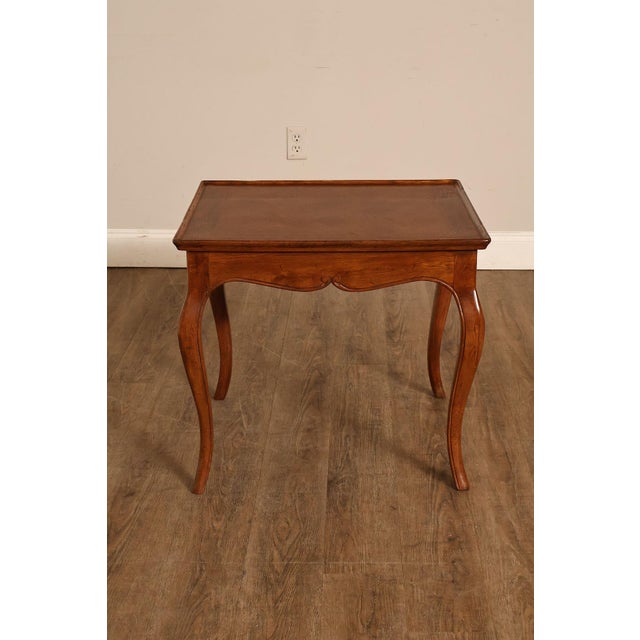 Italian Louis XV Style Oak Parquetry Side Table For Sale - Image 12 of 18